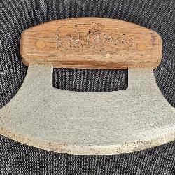 Vintage Wooden Handled Mezzaluna