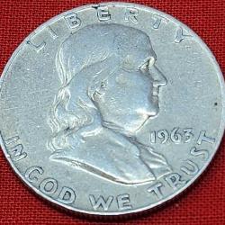 1963-D Franklin Silver Half Dollar