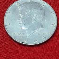1964-D Kennedy 90% Silver Half Dollar