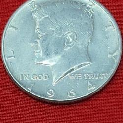 1964 Kennedy 90% Silver Half Dollar