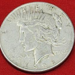 1928-S Peace Silver Dollar Semi Key Date