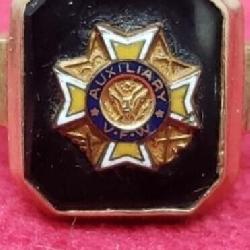 Auxiliary VFW 19K Gold Ring , size 6 , 4.85g