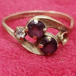 10K YELLOW GOLD Amethyst Diamond? missing