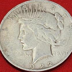 1922-D Peace Silver Dollar