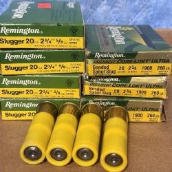 Remington 20ga. Slugger Dee Slugs & Sabot Slugs