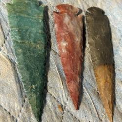 Flint Arrowheads - 3 Points