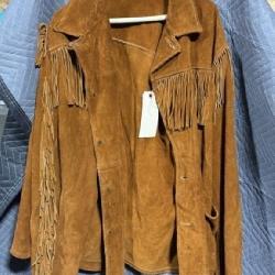 Leather Fringed Jacket