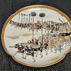 Antique Japanese Hand Painted Kutani Satsuma Plate