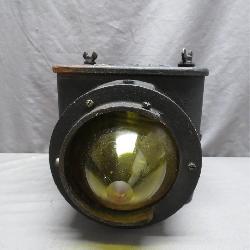 Early 20th Century Yellow Signal Lamp