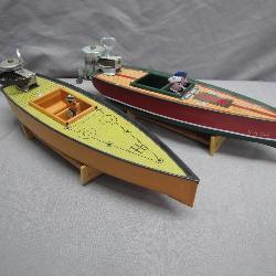 Tin Wind-Up Toy Boats