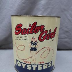 Sailor Girl Oyster Tin Can, Chicago