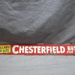Chesterfield Advertising Tin Sign
