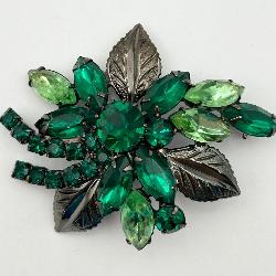 Beautiful Pin with Mixed Green Stones