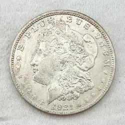 1921 Morgan Silver Dollar, CH BU