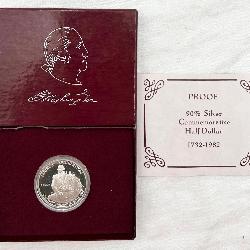 Washington 250th Anniv. Silver Half Dollar Proof