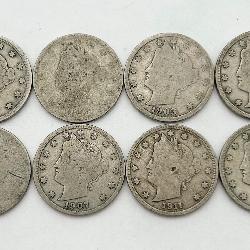 8 ï¿½Vï¿½ Nickels, See Dates in Information