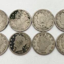 8 ï¿½Vï¿½ Nickels, See Dates in Information