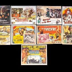 Nine Movie Posters/Lobby Cards 1950-70s