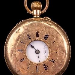 14K Gold French 19th C Pocket Watch