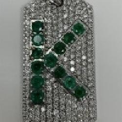 Diamond & Emerald Pendant