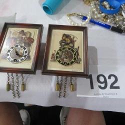 HUMMEL MINIATURE WIND UP CLOCKS