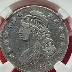 1934 LG. LTR. CAPPED Bust Half Dollar VF30