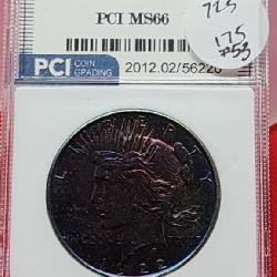 Graded 1922 Peace Silver Dollar MS66