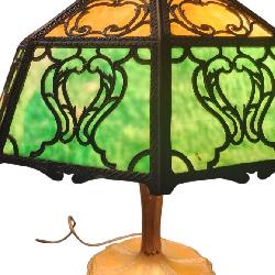 Beautiful Slag Glass Table Lamp