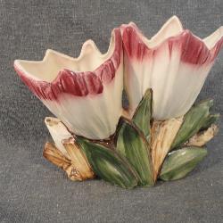Vintage McCoy Pottery Double Tulip Vase