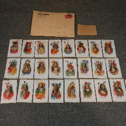 (25) 1910 American Tobacco Indian Chiefs Silks