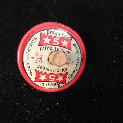 Rare Buster Brown Shoes - Brown Bilt - Tin Toy Top