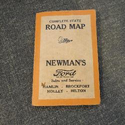 Rare 1926 New York State Midget Road Map by Ford