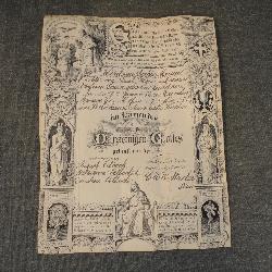 Orig. 1886 St Johns Lutheran Baptism Certificate