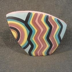 Vintage Post Modern Pottery Vase signed JB92