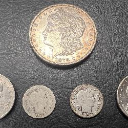Lot, 1 Morgan Dollar 2 Susan B Anthony & 2 Silver