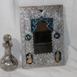 Silver Perfume Bottle, Small silver Persian