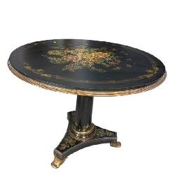 MAITLAND SMITH ALL PAINT DECORATED TALL ROUND