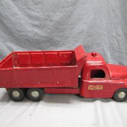 Structo Toys Red Steel Dump Truck