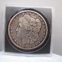 1890-O Morgan Silver Dollar