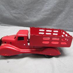 Tin Toy Truck With Open Bed Design