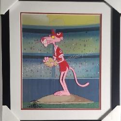 Pink Panther (Baseball) Framed Serigraph
