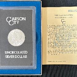 1885 Uncirculated Carson City Morgan Silver Dollar