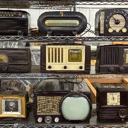 1940s, 50s, 60s Plastic Table Top Radios, TV, etc.