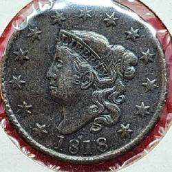 1818 MATRON HEAD LARGE CENT