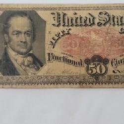 WILLIAM CRAWFORD 1875 FIFTH ISSUE 50 CENT US
