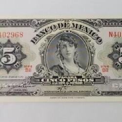 1970 Mexico Banco de Mexico 5 Pesos