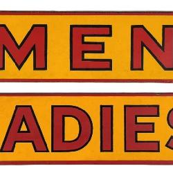 Shell Men & Ladies Restroom Signs