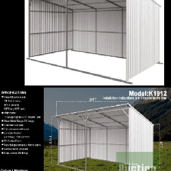 20FTx12FT Livestock Metal Shed - Model # K1912