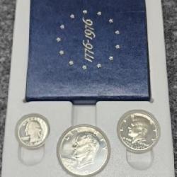 1976 3 Coin Bicentennial 40% Silver Proof Set