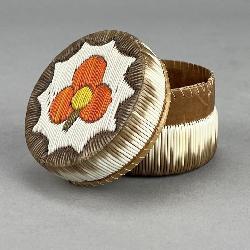 Native American Porcupine Quill & Birch Bark Box